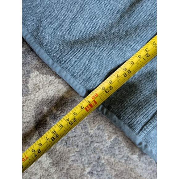 Patagonia women's size M 1/4 snap Better Sweater Marsupial Pullover Blue Logo - Picture 6 of 12